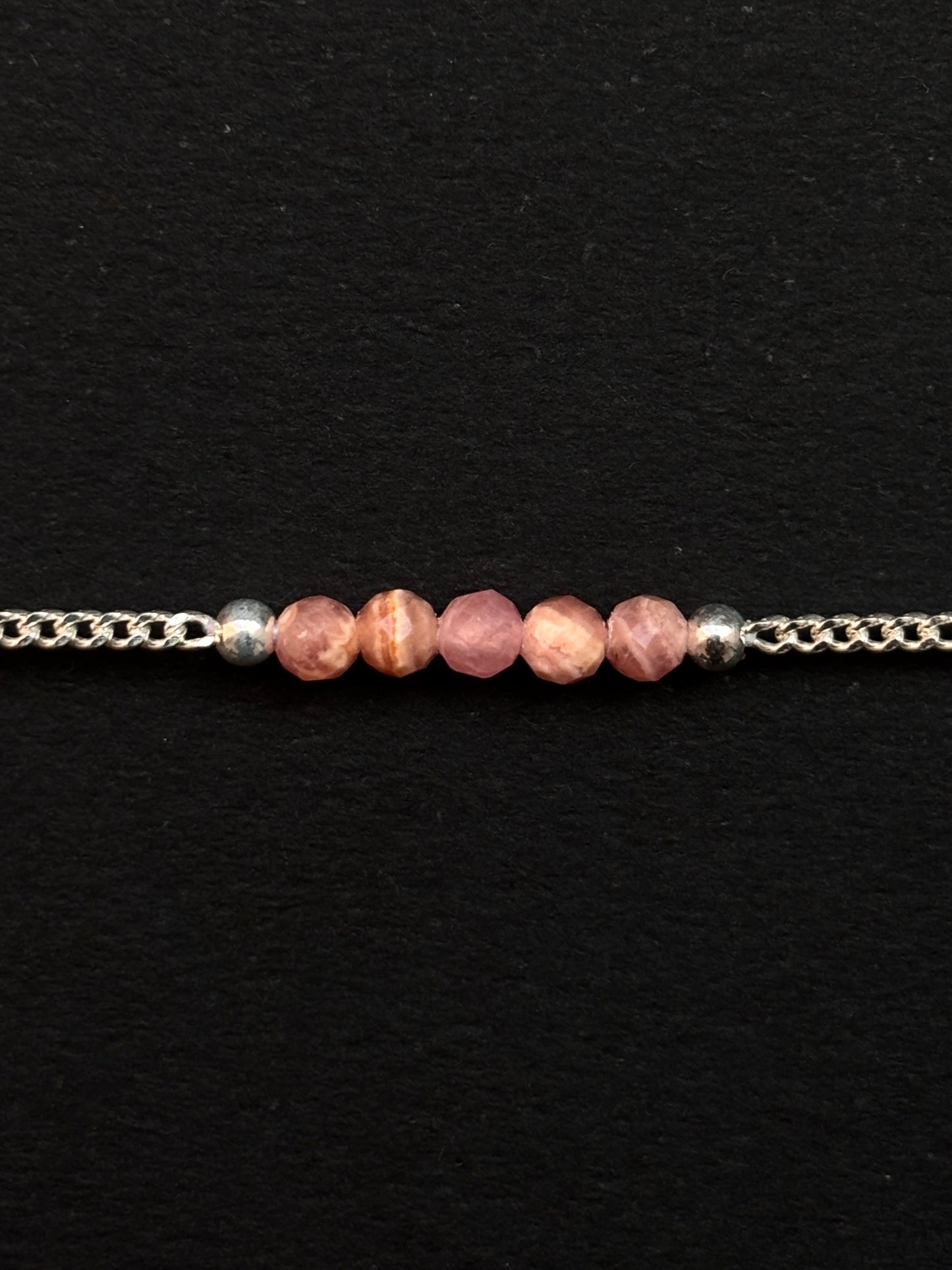 RODOCROSITA PULSERA PLATA