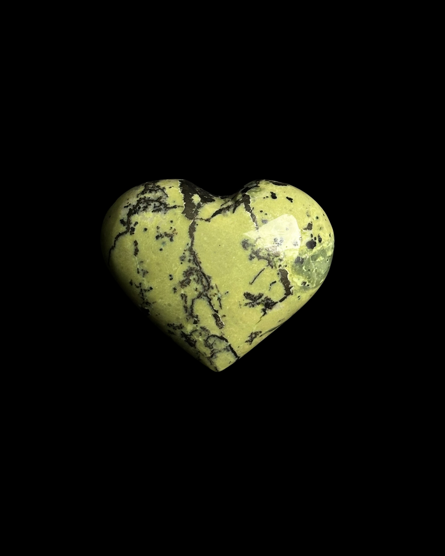 SERPENTINA Y CALCOPIRITA CORAZÓN (M)