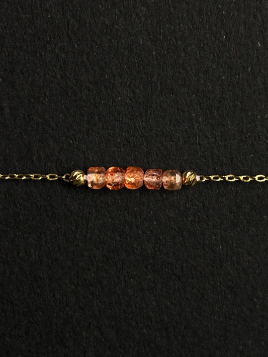 PIEDRA SOL PULSERA ORO