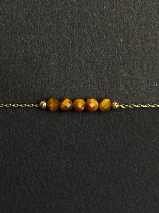 OJO DE TIGRE PULSERA ORO