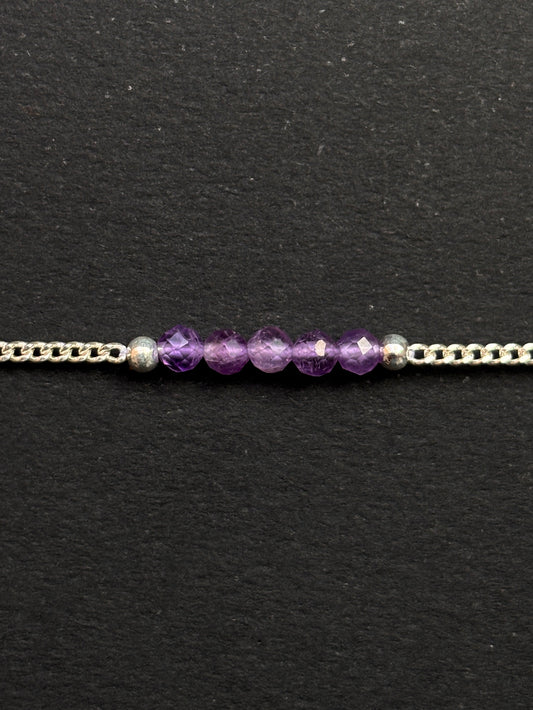 AMATISTA PULSERA PLATA