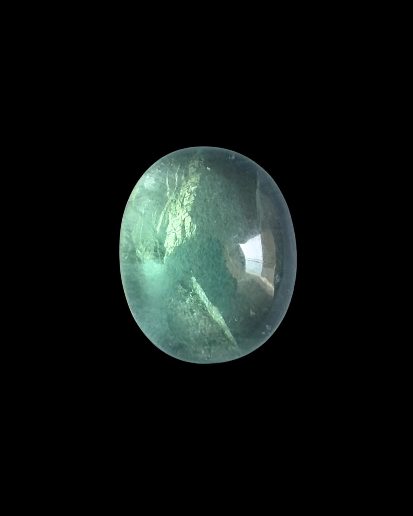 FLUORITA VERDE CABUJÓN OVAL (S)
