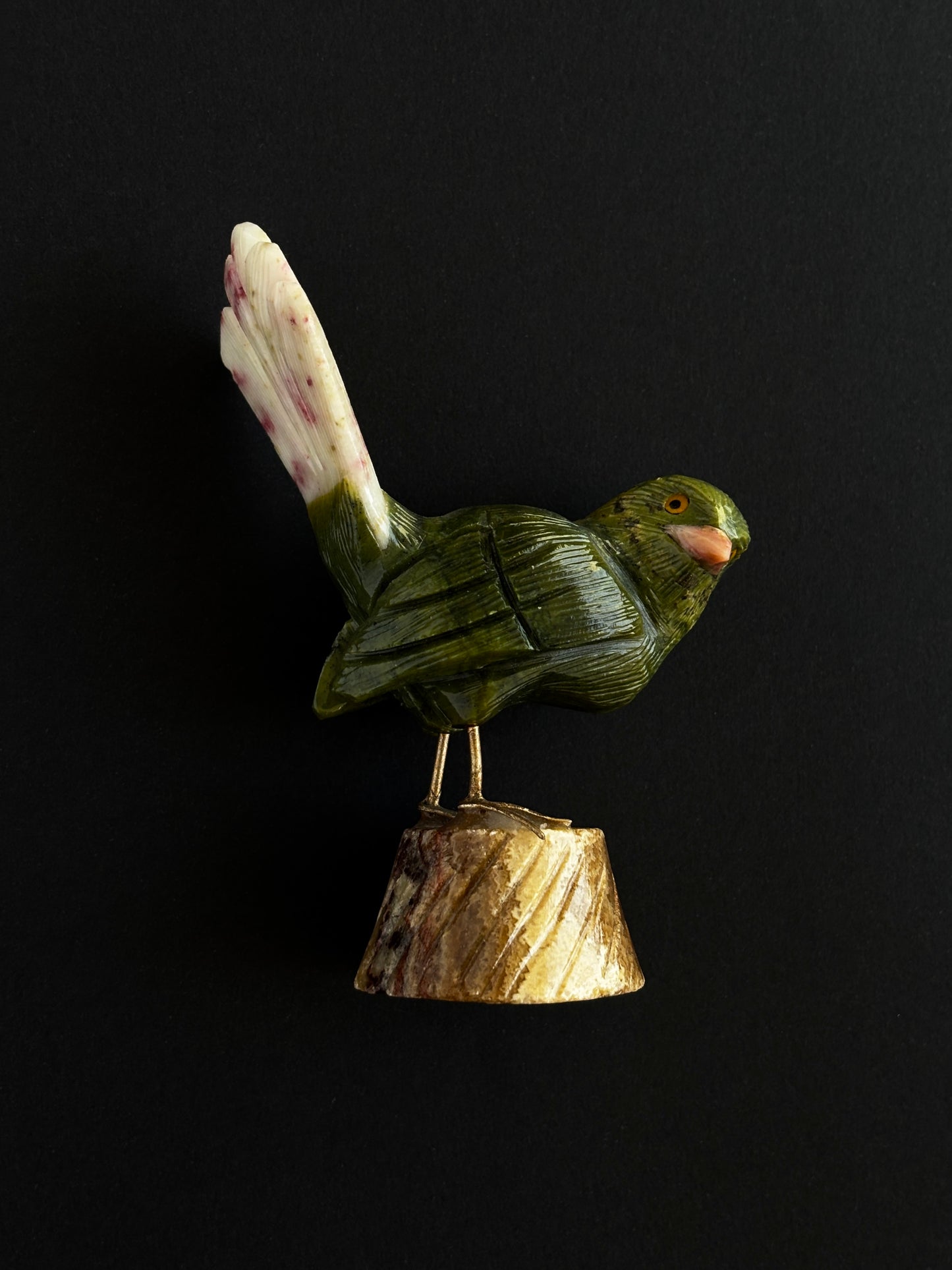 SERPENTINA, CINABRITA, ÓPALO ROSA PÁJARO (XL)