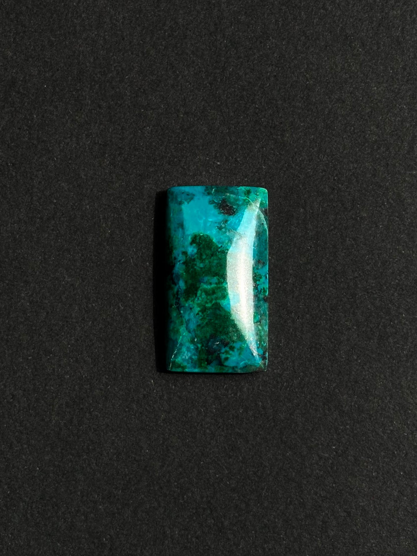 chrysocolla cabochon with malachite