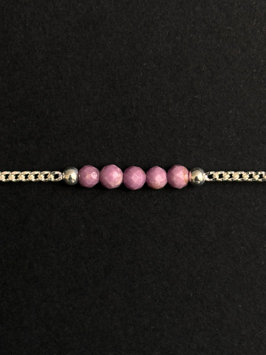 FOSFOSIDERITA PULSERA PLATA