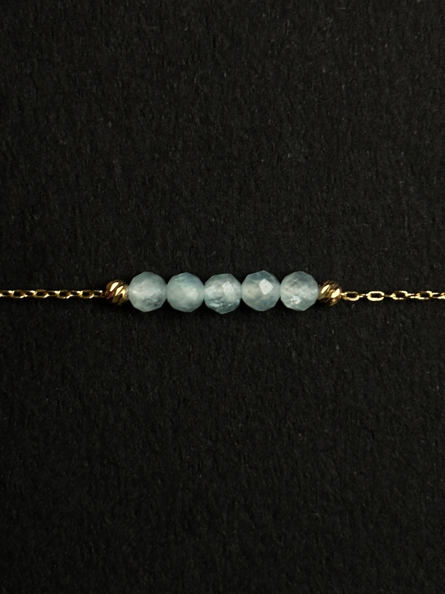 AGUAMARINA PULSERA ORO