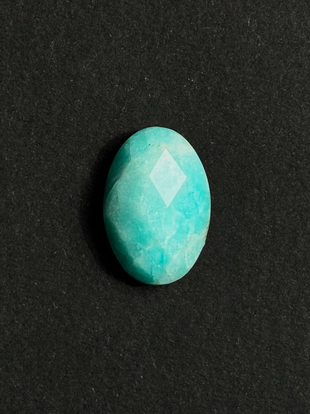 AMAZONITA CABUJÓN FACETADO OVAL