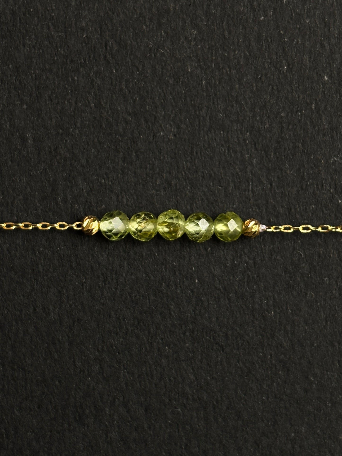 PERIDOTO PULSERA ORO
