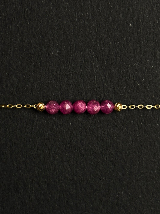 RUBÍ PULSERA ORO