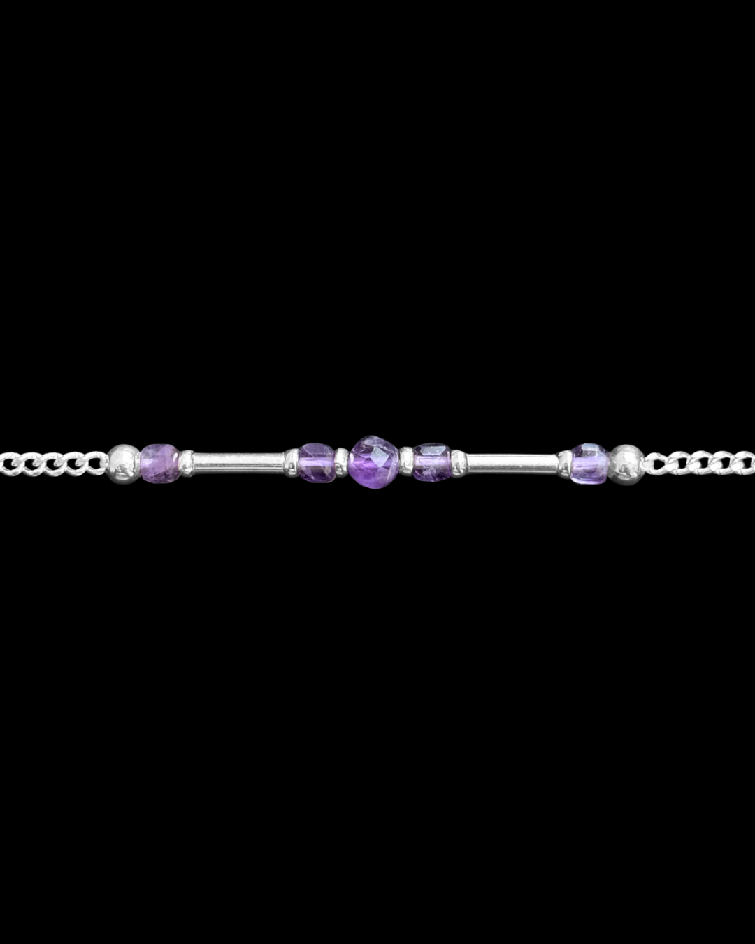 AMATISTA PULSERA PLATA