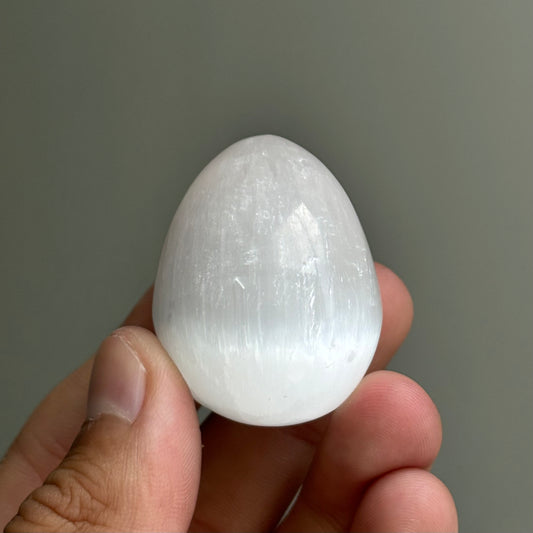 satin spar egg (selenite)