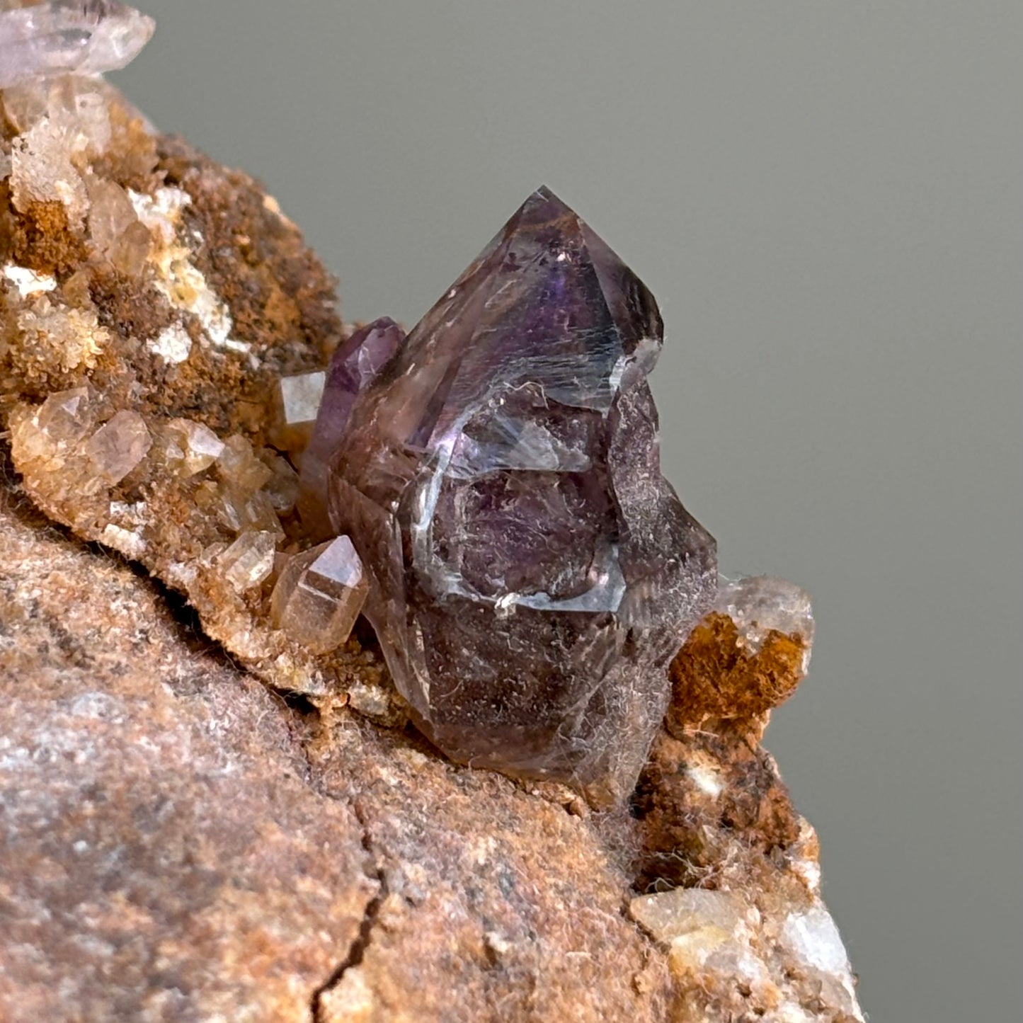 amethyst on matrix