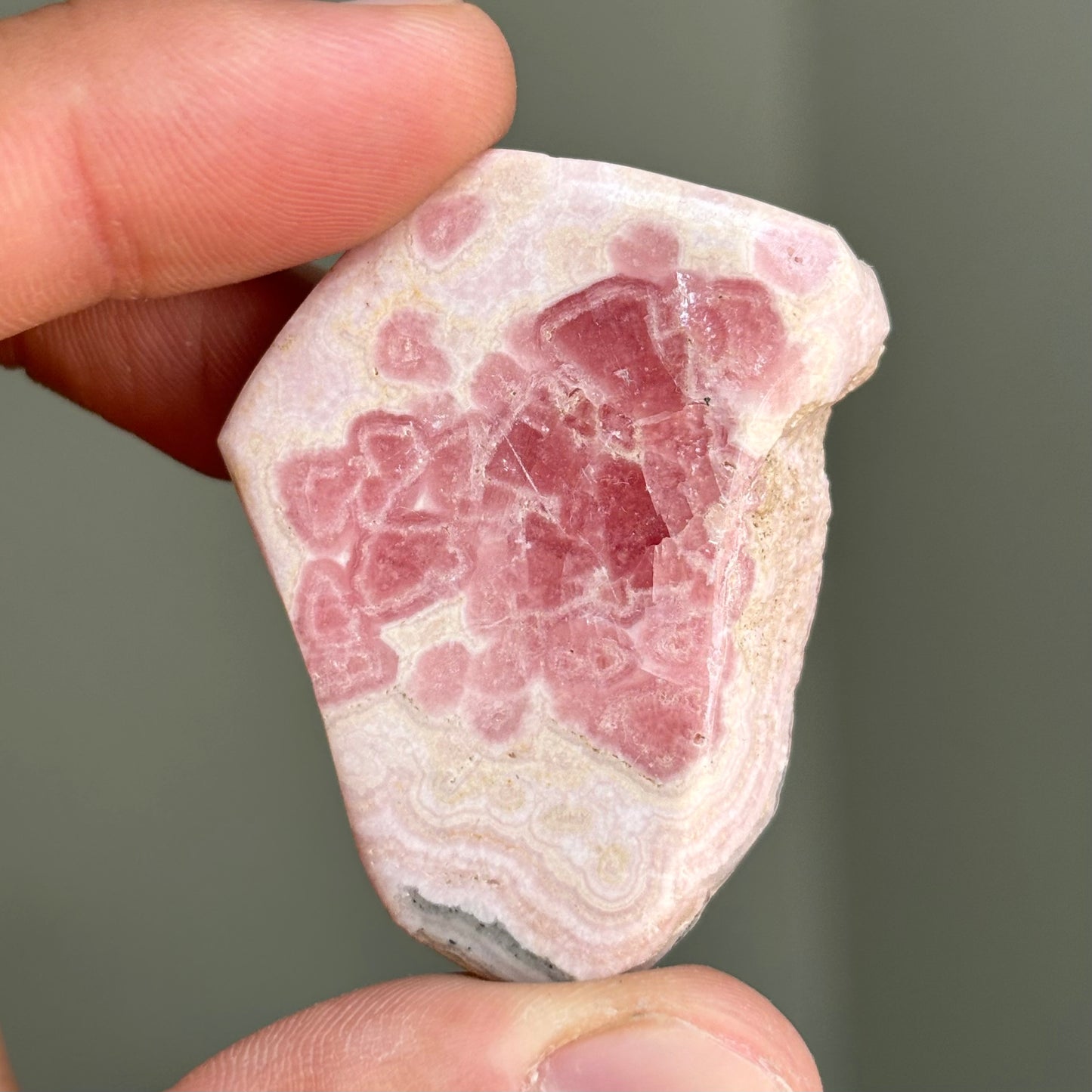 polished rhodochrosite