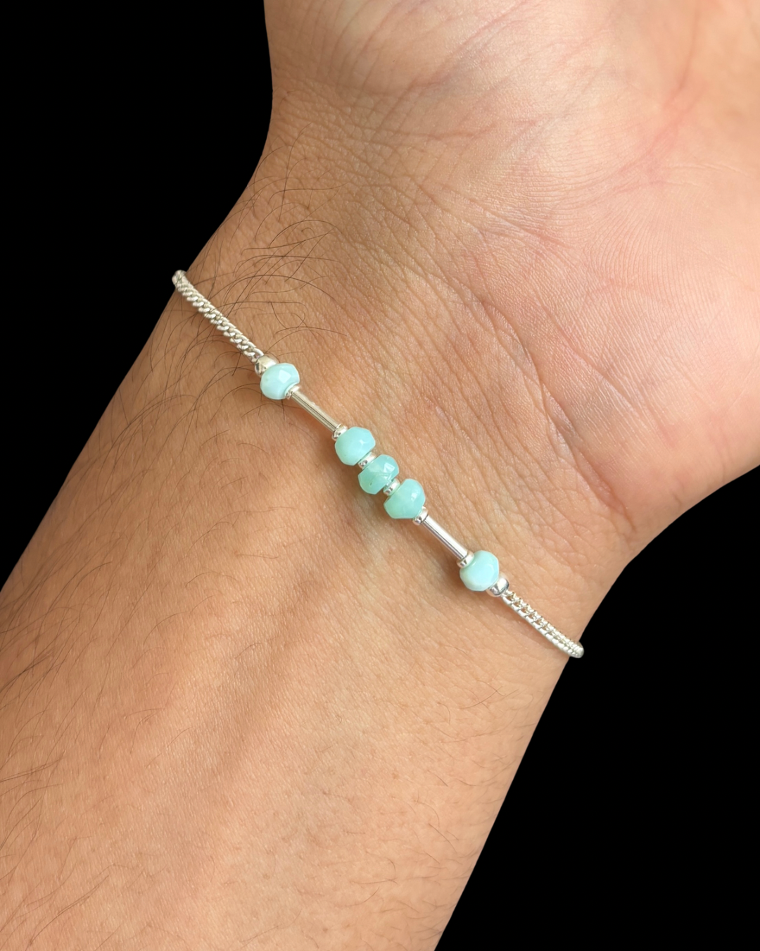 ÓPALO ANDINO PULSERA PLATA