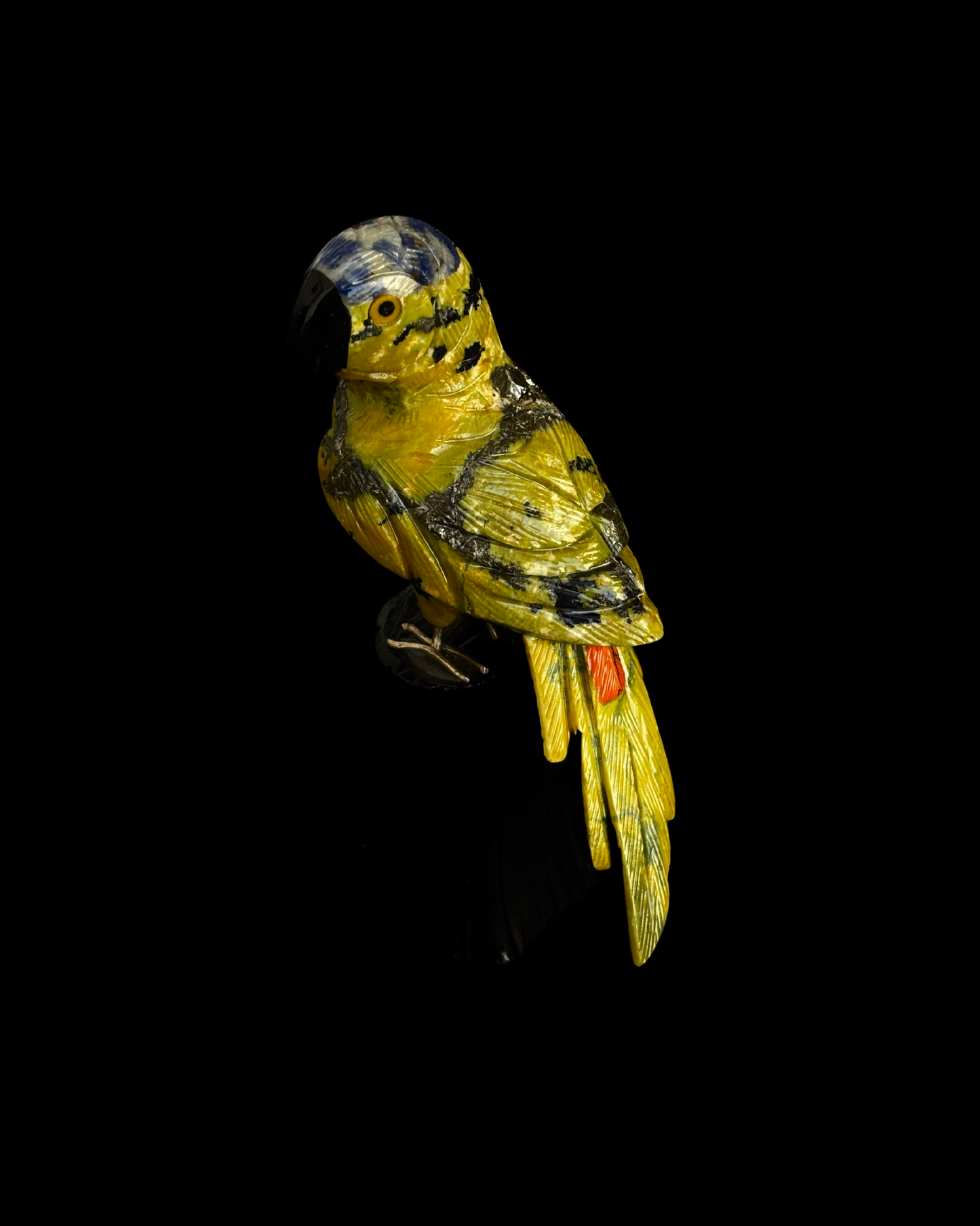 SERPENTINA, SODALITA Y ÓNIX NEGRO LORO (XL)