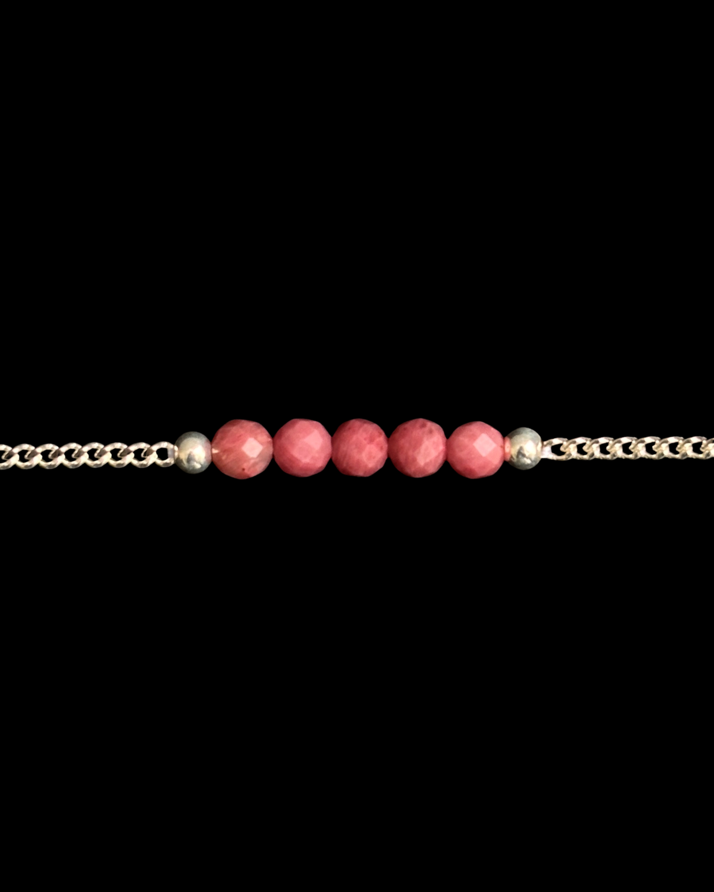 RODONITA PULSERA PLATA
