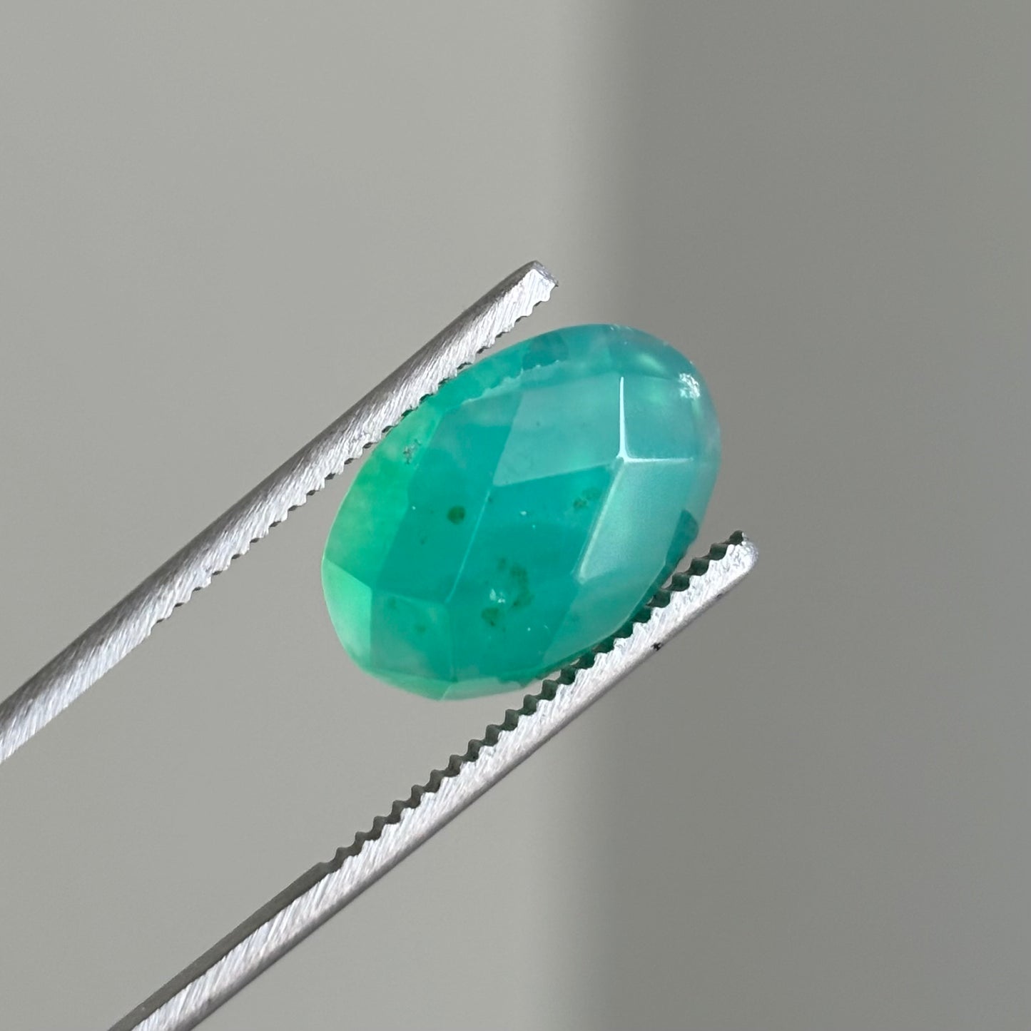 faceted gem silica cabochon