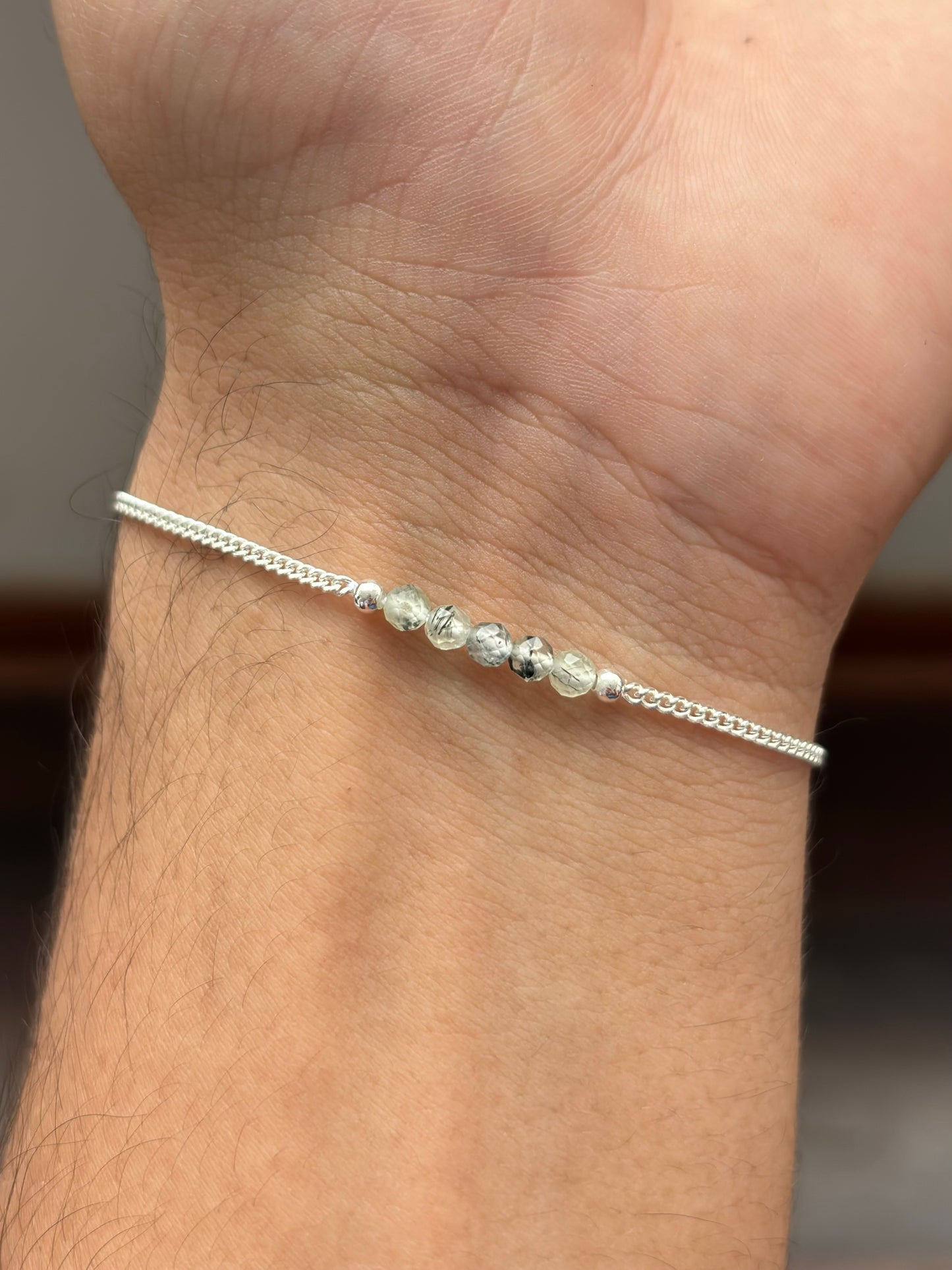 PREHNITA PULSERA PLATA