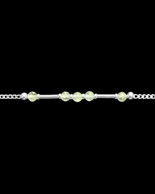 AVENTURINA VERDE PULSERA PLATA