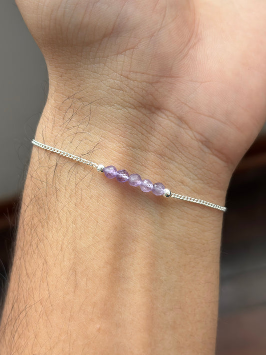 AMATISTA PULSERA PLATA