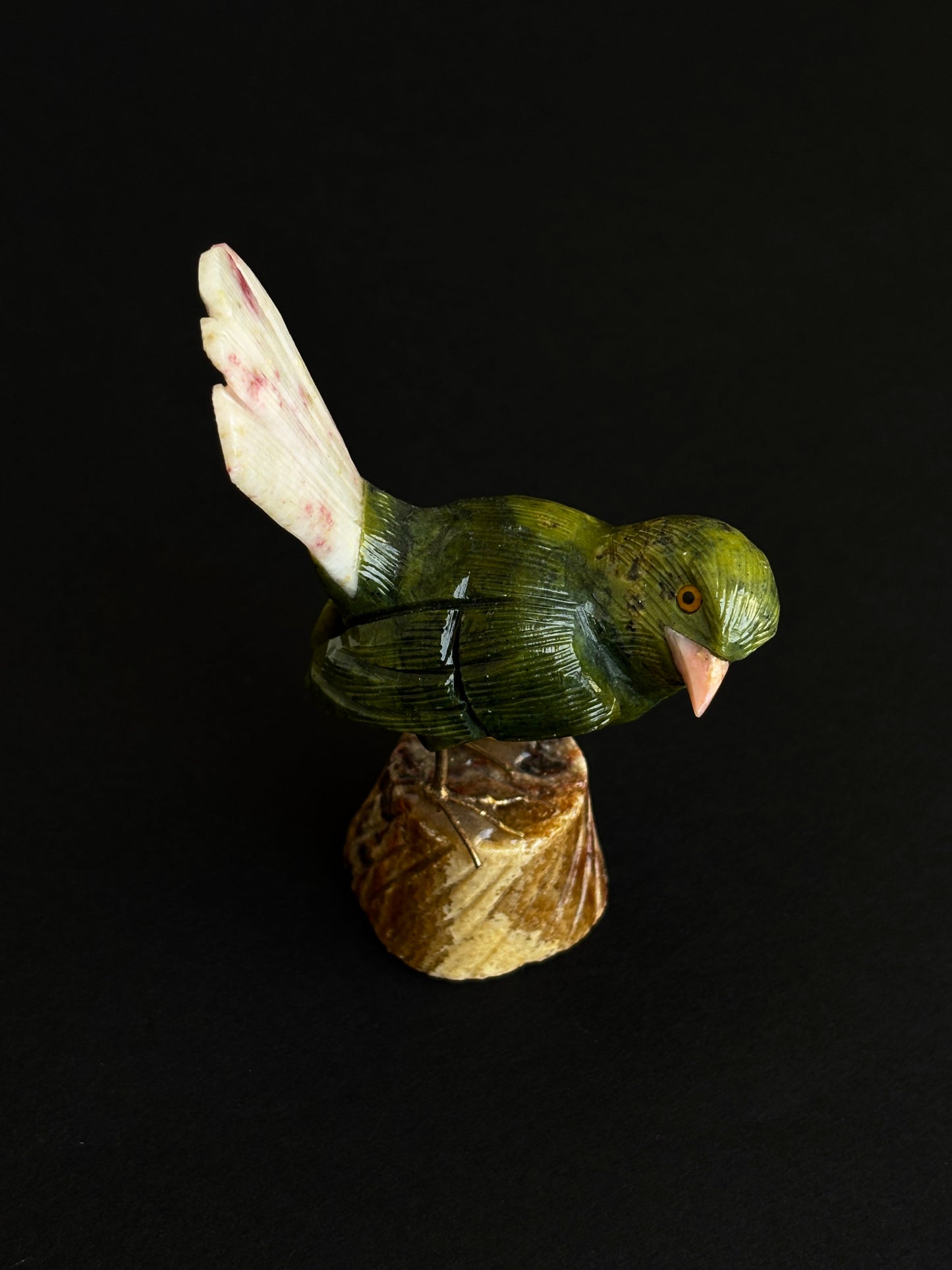 SERPENTINA, CINABRITA, ÓPALO ROSA PÁJARO (XL)