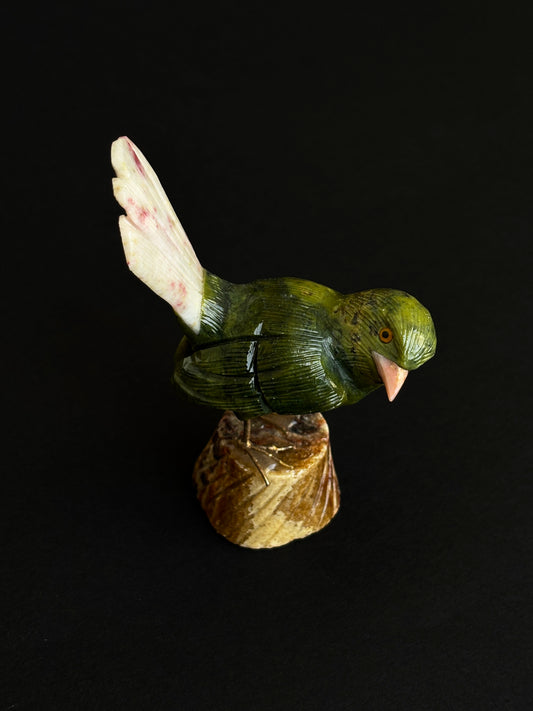 SERPENTINA, CINABRITA, ÓPALO ROSA PÁJARO (XL)