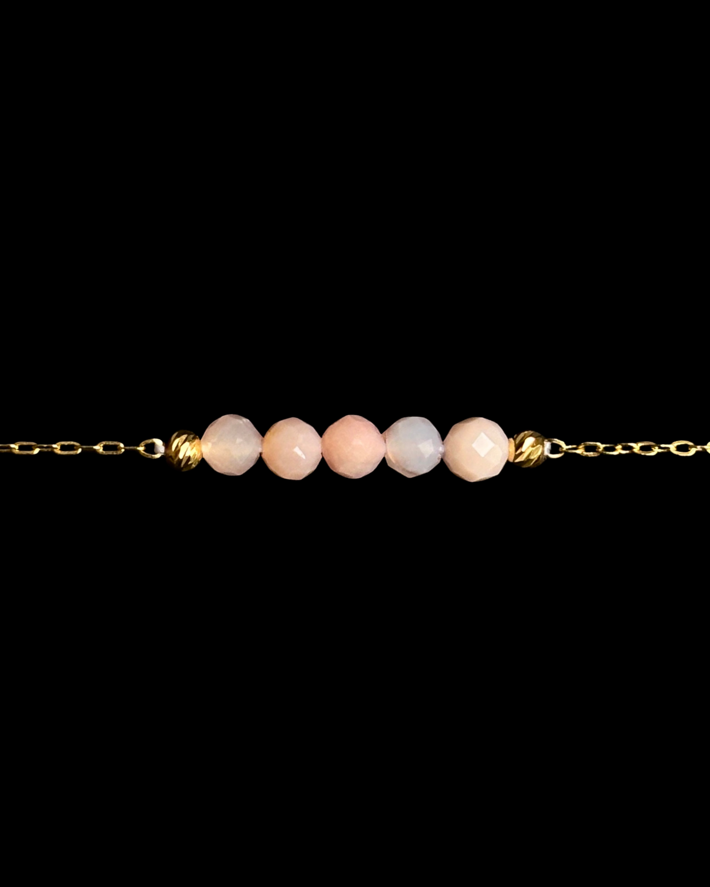 ÓPALO ROSA PULSERA ORO