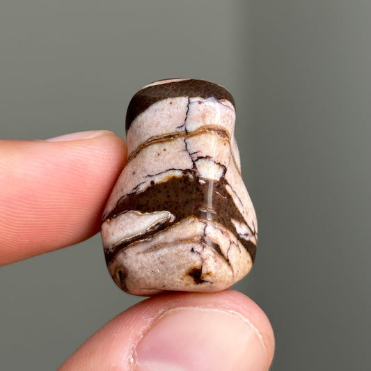 polished zebra jasper