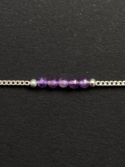 AMATISTA PULSERA PLATA