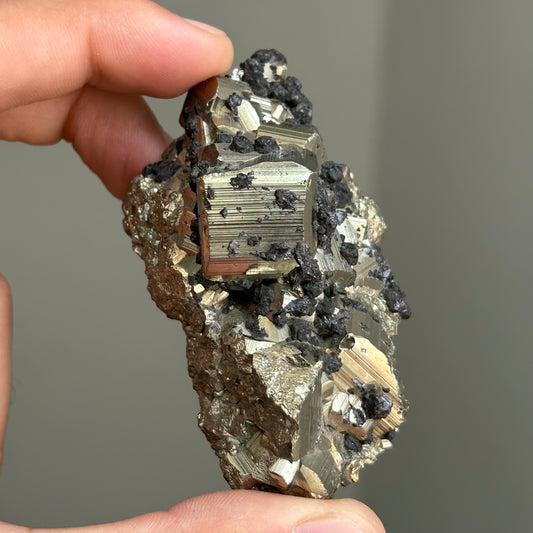 sphalerite and pyrite