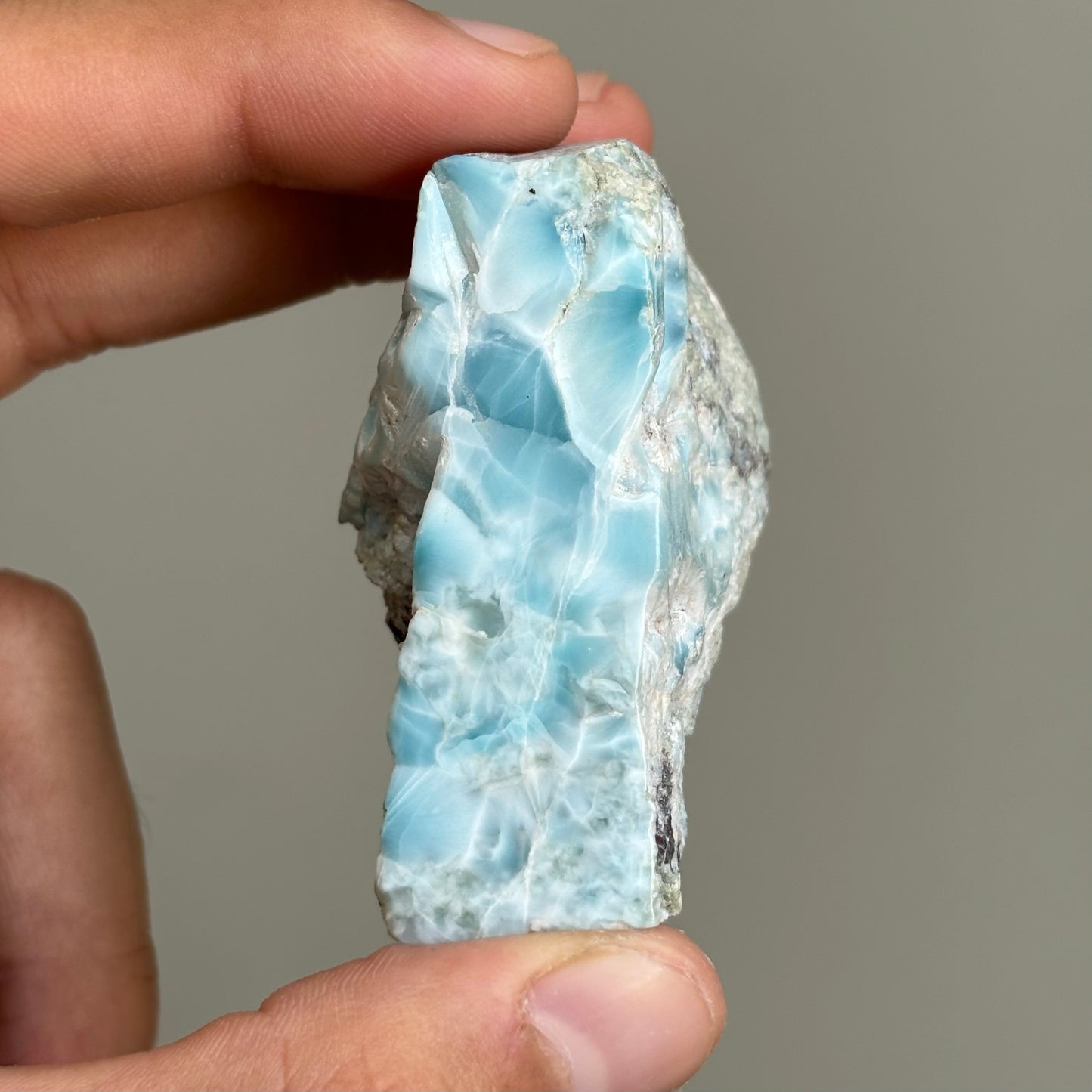 mixed larimar (raw and polished)