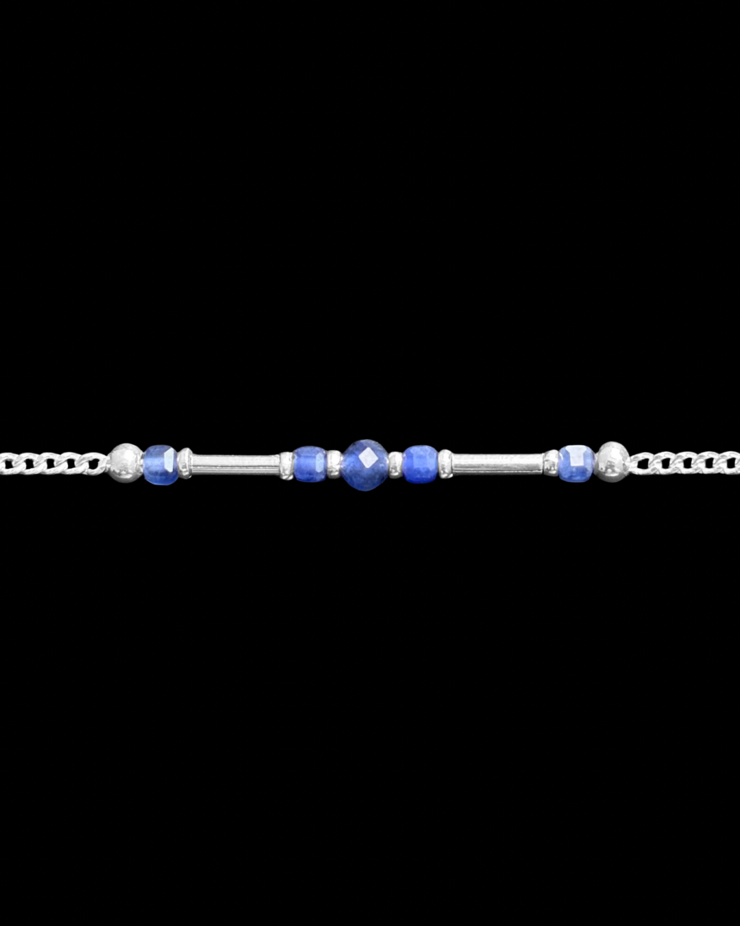 SODALITA PULSERA PLATA