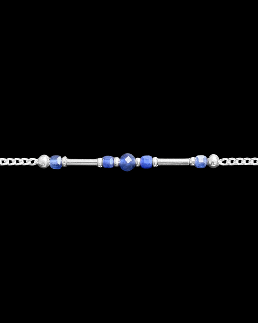 SODALITA PULSERA PLATA