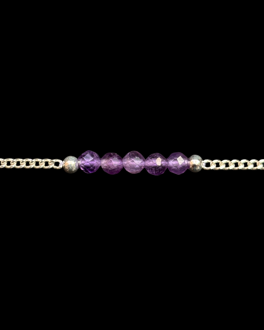 AMATISTA PULSERA PLATA
