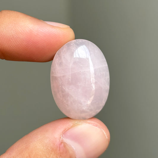 rose quartz cabochon