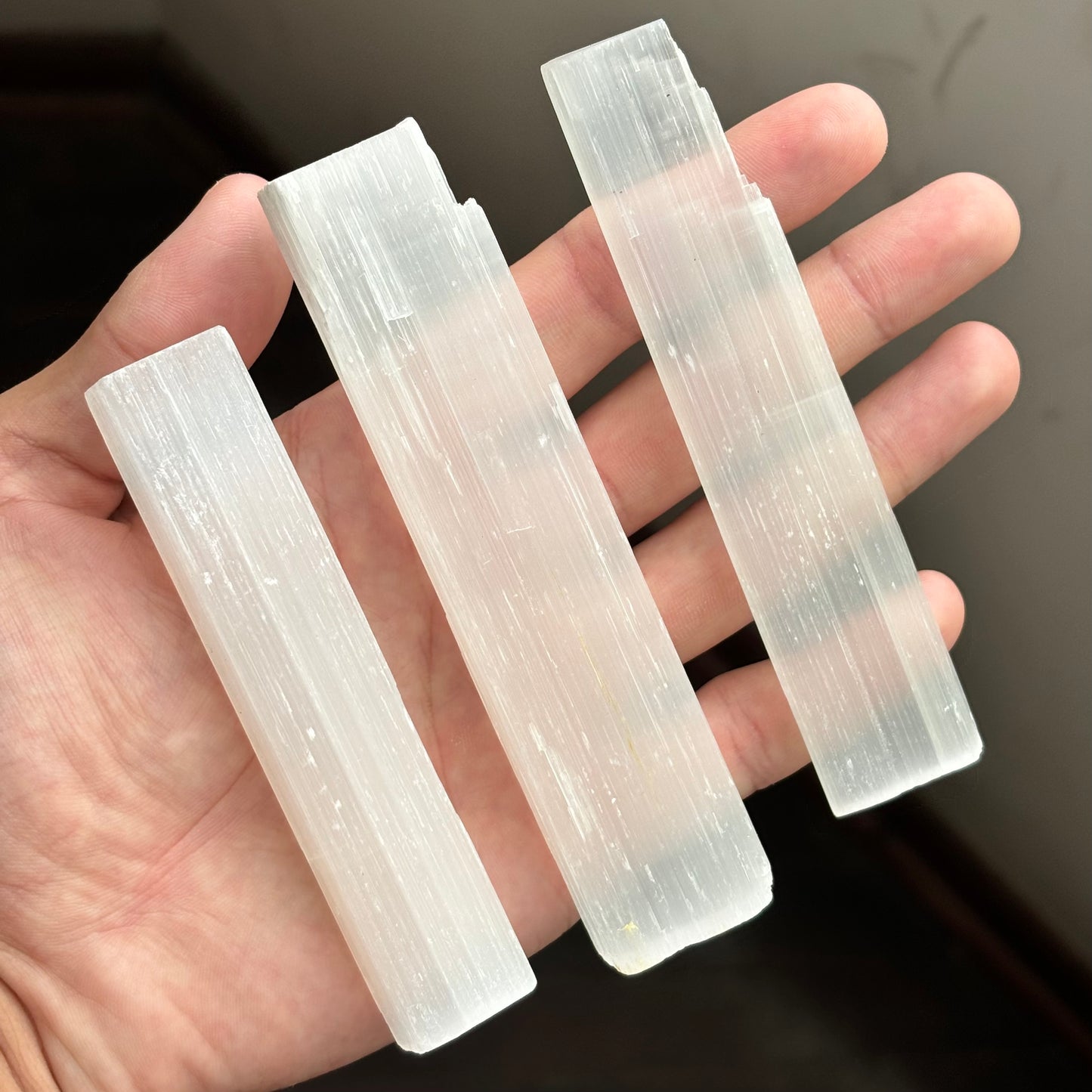 satin spar (selenite) bars