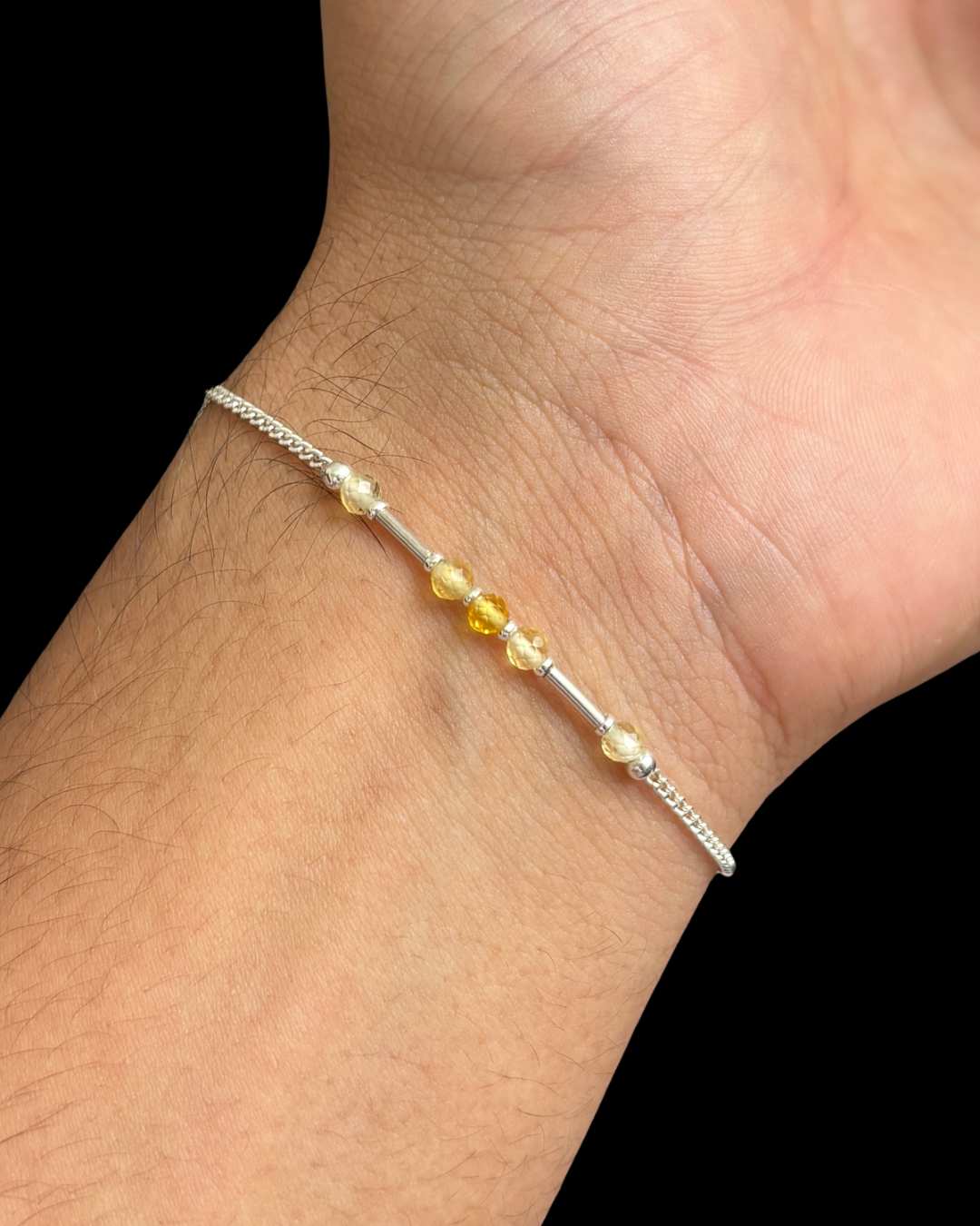 ÓPALO AMARILLO PULSERA PLATA