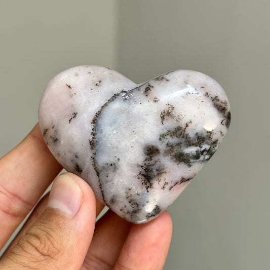 pink opal heart