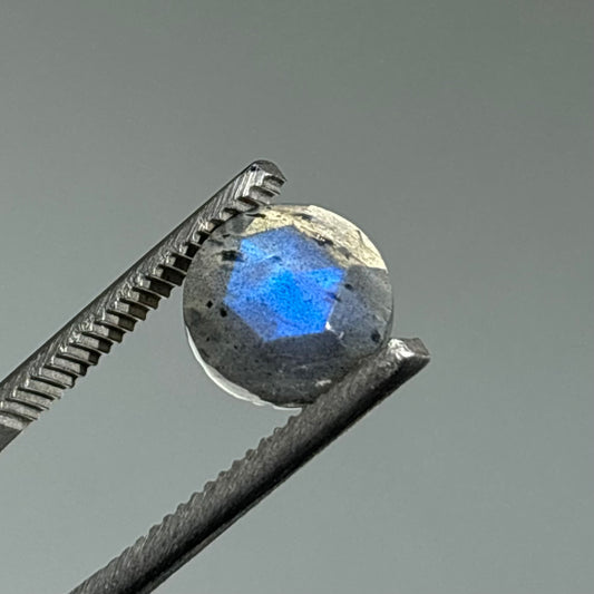 faceted labradorite cabochon