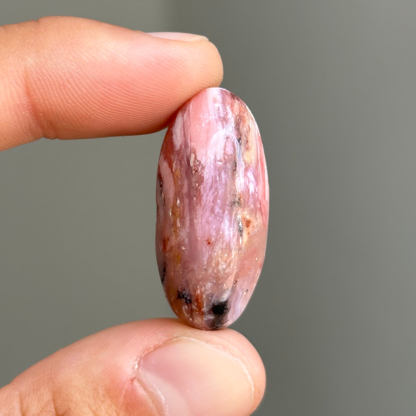 pink opal cabochon