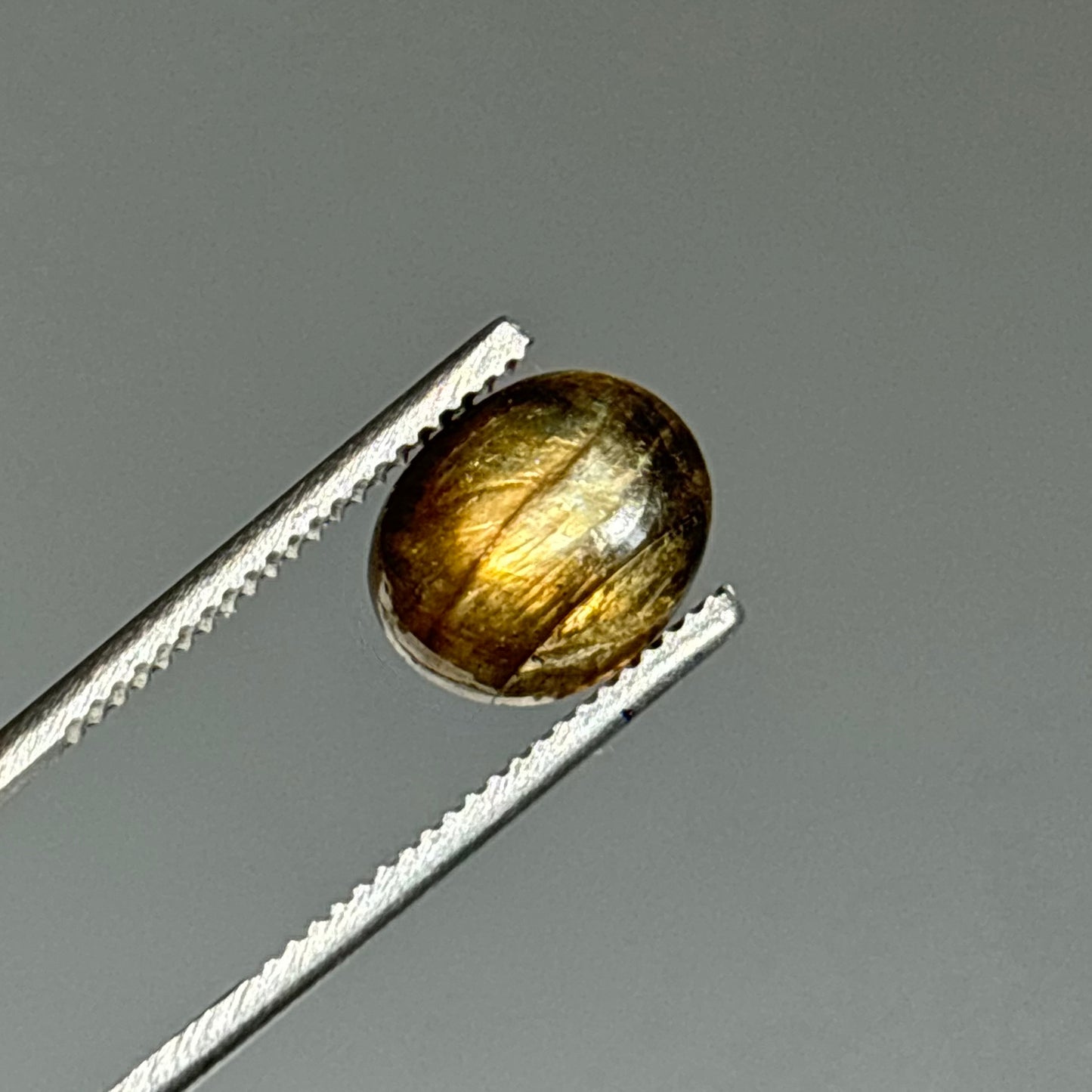 golden labradorite cabochon