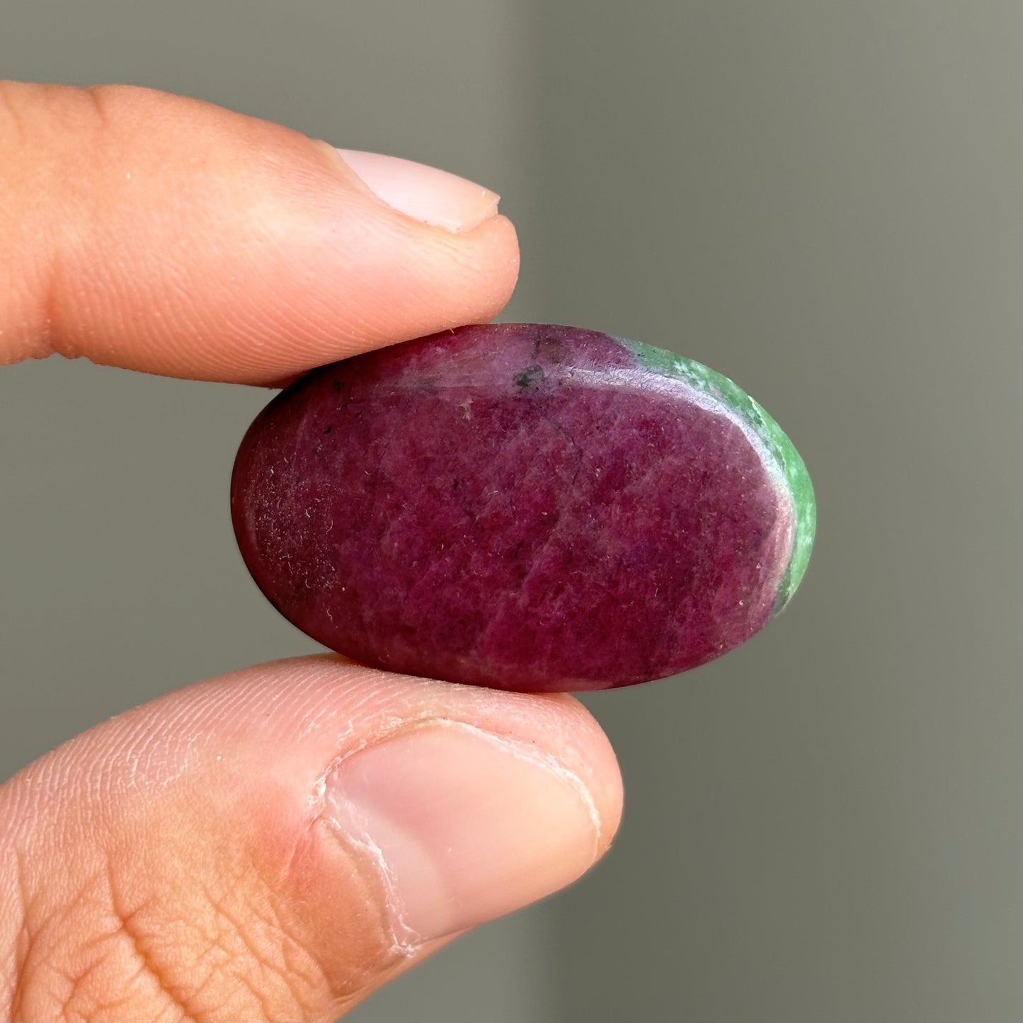 ruby zoisite cabochon