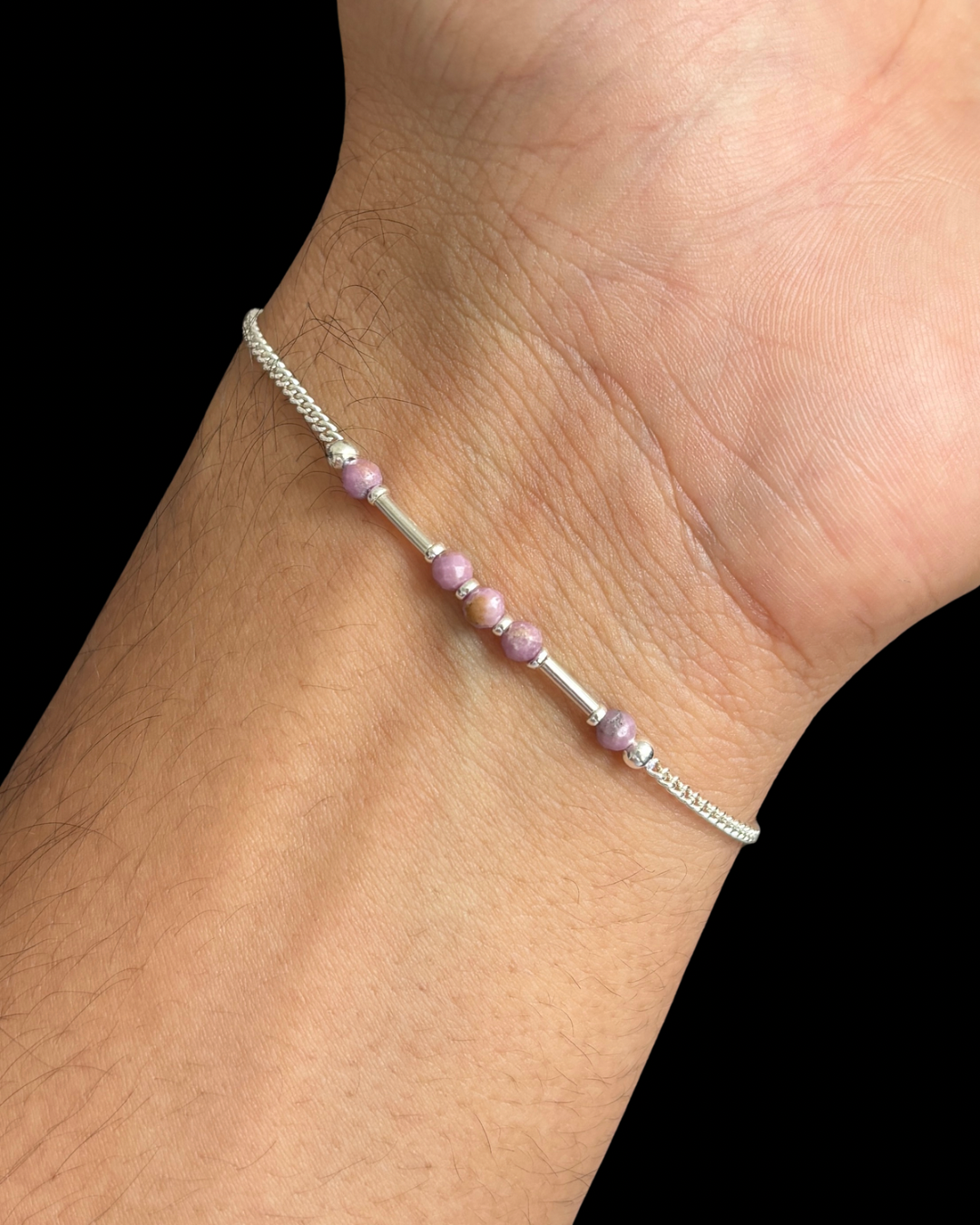 FOSFOSIDERITA PULSERA PLATA