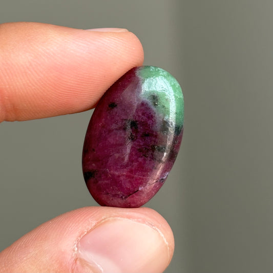 ruby zoisite cabochon