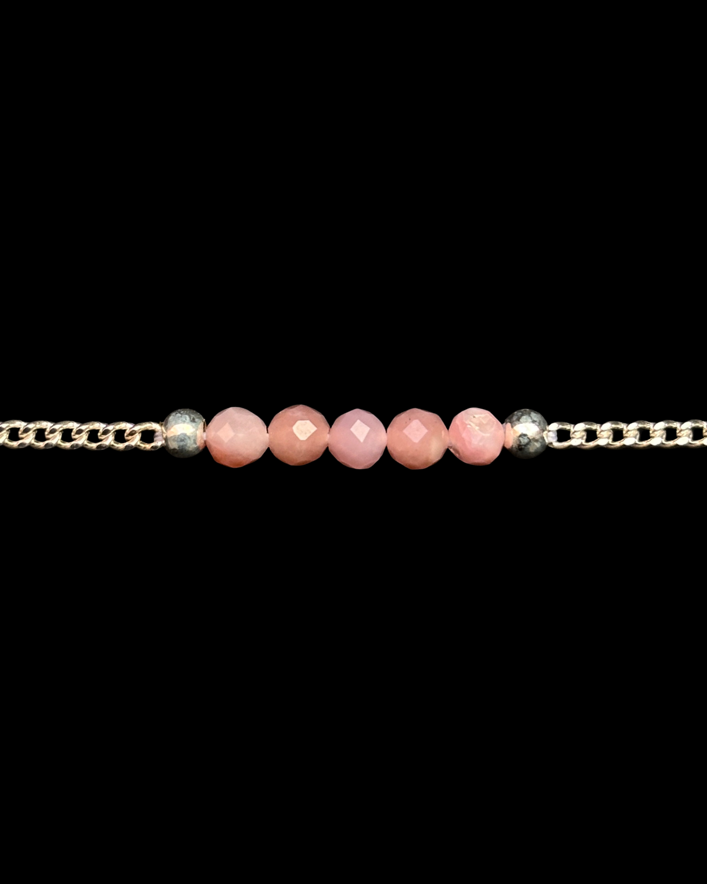 ÓPALO ROSA PULSERA PLATA