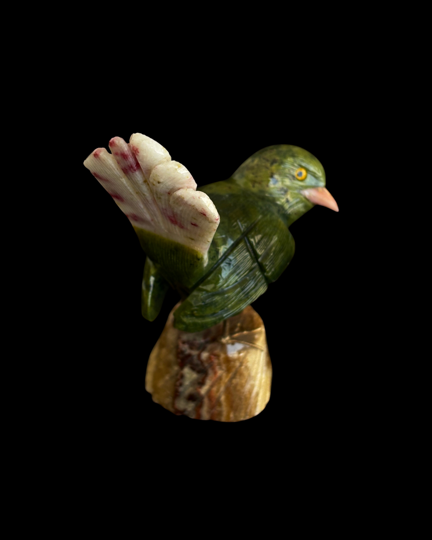 SERPENTINA, CINABRITA, ÓPALO ROSA PÁJARO (XL)