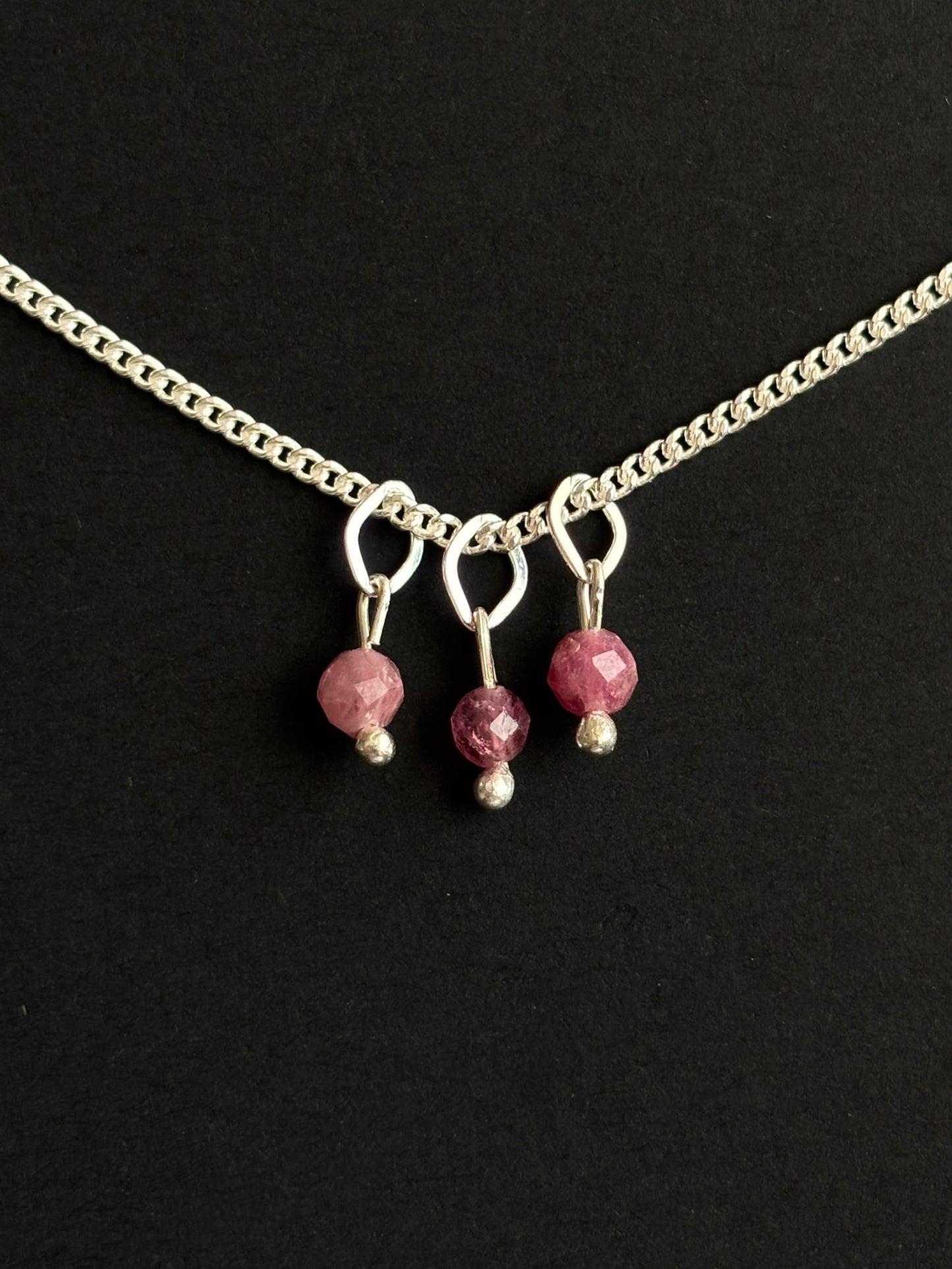 TURMALINA ROSA COLLAR PLATA