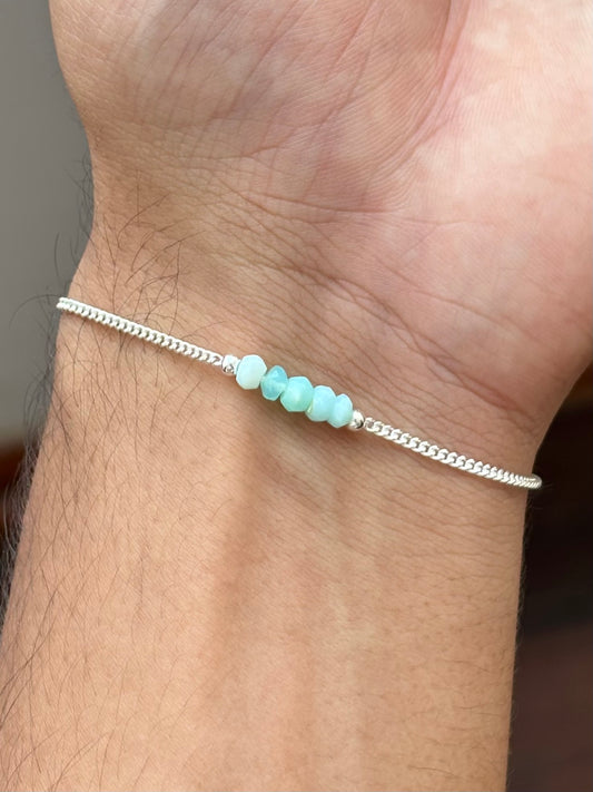 ÓPALO ANDINO PULSERA PLATA