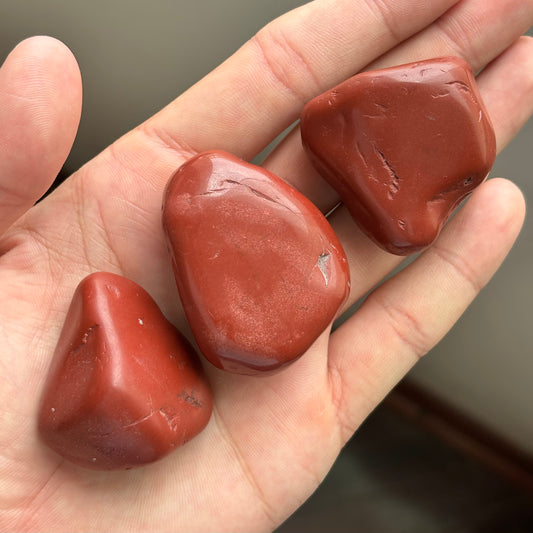 polished red jasper