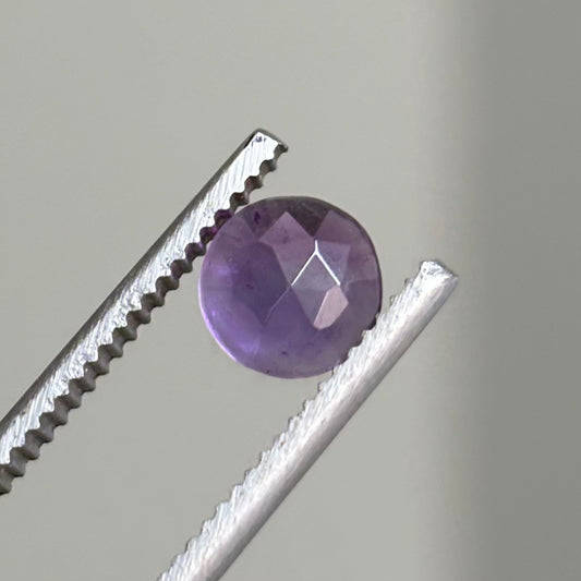 amethyst faceted cabochon